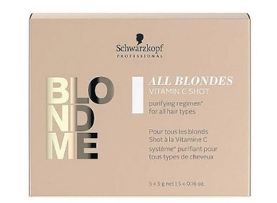 Капсули Schwarzkopf Professional Вітамін С Детокс для всіх типів освітленого волосся BLONDME 5*5г (4045787641233)
