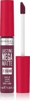 Pomadka w płynie Rimmel London Lasting Mega matowa Liquid Lip Colour 940 Rock Me Purple 7.4 ml (3616304350429)