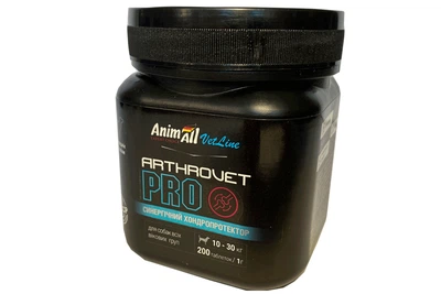 Хондропротектор AnimAll VetLine Arthrovet PRO для середніх порід собак 1 г, 200 таб.