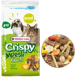 Versele-Laga Crispy Muesli Rabbits Cuni ВЕРСЕЛЕ-ЛАГА КРИСПИ МЮСЛИ КРОЛИК зерновая смесь корм для карликовых кроликов, 1 кг
