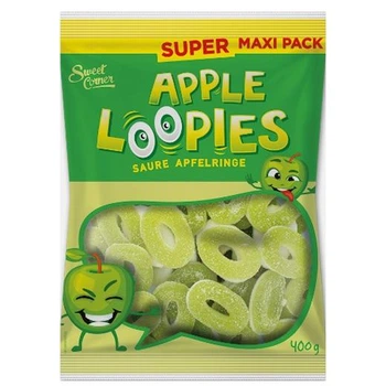 Желейки зі смаком яблука Sweet Corner Apple Loopies 400г