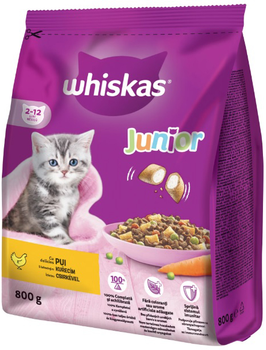 Sucha karma dla kociąt Whiskas Junior kurczak 800 g (5900951259449)