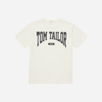 Koszulka młodzieżowa chłopięca Tom Tailor 1037515 152 cm Biała (4067261263595)