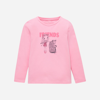 Koszulka z długim rękawem dziewczęca Tom Tailor 1039223 92-98 cm Różowa (4067261470658)