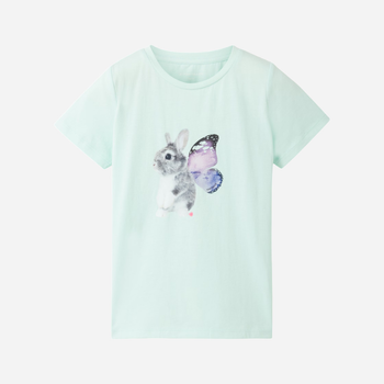 Dziecięca koszulka dla dziewczynki Tom Tailor 1041274 116-122 cm Jasnozielona (4067261884653)