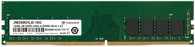 Pamięć Transcend UDIMM DDR4-2666 16384MB PC4-21300 (JM2666HLB-16G)