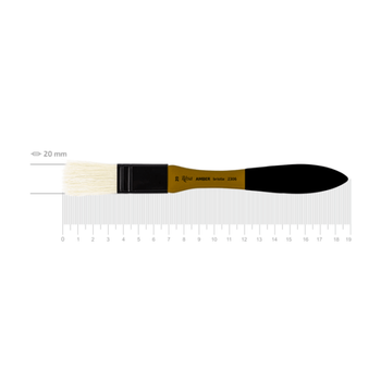 Кисть щетина флейц Rosa Amber 2306 №20 короткая ручка