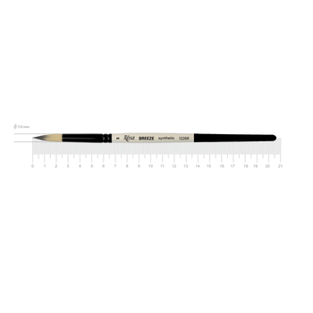 Пензель синтетика кругла Rosa Breeze 1226R №5 коротка ручка
