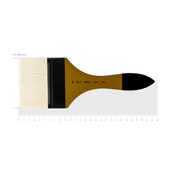 Кисть щетина флейц Rosa Amber 2306 №100 короткая ручка