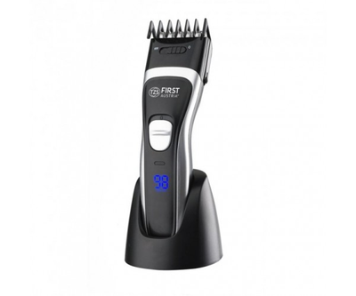 Машинка для стрижки First FA-5676-6, Black/Silver, 3W, живлення від мережі/акумулятор, 1 насадка, довжина лез, що регулюється, щіточка для чищення, масло