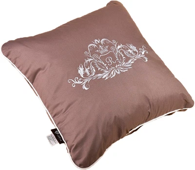 Подушка декоративная IDEIA Royal с вышивкой 45х45 см Шоколадная (4820227284948)