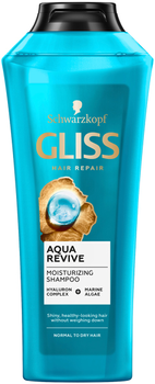 Шампунь Schwarzkopf Professional Gliss Aqua Revive для сухого та нормального волосся 370 мл (8410436447638)