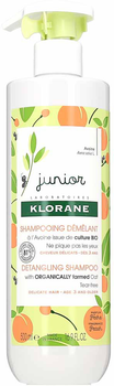 Szampon Klorane Junior Peach Detangling Shampoo 500 ml (3282770206739)