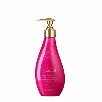 Парфюмированный лосьон для тела Avon, Розовый букет и кашемир с нотами янтаря, Encanto IRRESISTIBLE 250 мл