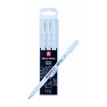 Набор гелевых ручек Sakura Gelly Roll Fine 05 3 шт Белая (POXPGBWH3A)