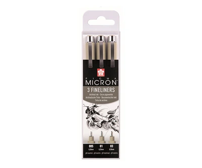 Набор лайнеров Sakura Pigma Micron Design 3 шт (XSDK3FD)