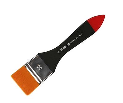 Кисть синтетика флейц Kolos Synthetic Wide 8044 № 50 короткая ручка (4280440050)