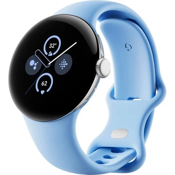 Смарт часы Google Pixel Watch 2 LTE Polished Silver Aluminum Case / Bay Active Band