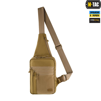 M-Tac сумка-кобура наплечная Elite Gen.IV с липучкой Coyote