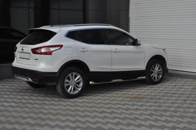 Боковые трубы (2 шт., нерж.) для Nissan Qashqai 2014-2021 гг