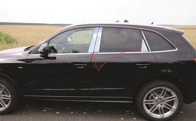 Накладки на стійки дверей Audi Q5 2008-2016 нижні 6шт на авто АМ0037138