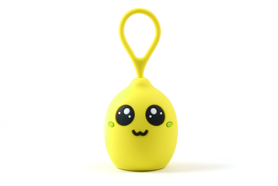 Колонка детская BlueTooth CLICK "Децибелка" лимон - портативная 3Вт - может управлять плеером - поддержка стерео колонок