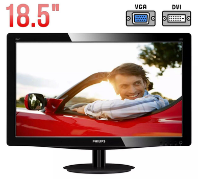 Монитор Philips 196V3L / 18.5" (1366x768) TN / VGA, DVI / VESA 100x100 б/у