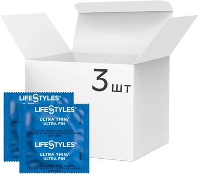 Презервативи Lifestyles Ultra Thin Ультратонкі 3 шт (ROZ6400229583)
