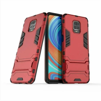Чехол Transformer для Xiaomi Redmi Note 9S / Note 9 Pro противоударный красный Без Бренда