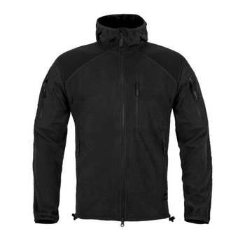 Куртка Helikon-Tex Alpha Hoodie - Grid Fleece, Black M/Regular (BL-ALH-FG-01)