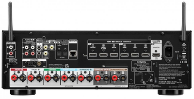 AV Ресівер Denon AVR-S 760H Black (7.2/75 Вт/4-16 Ом/8K/Phono/Wi-Fi/BT)