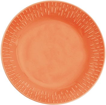Talerz obiadowy Aida Life in Colour Confetti Apricot z reliefową porcelaną 24 cm (5709554133268)