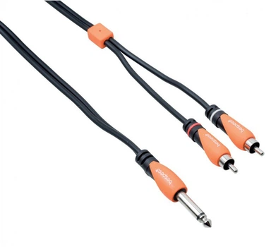 Коммутационный кабель Jack 6,3 mono — 2xRCA BESPECO SLYJRM300 3м