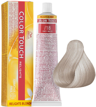 Półtrwała farba bez amoniaku Wella Color Touch Relights Blonde - 18 Ash Pearl 60 ml (8005610528328)