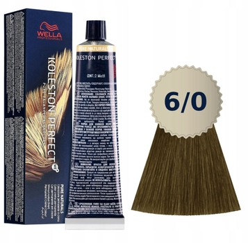 Стійка фарба для волосся Wella Koleston Perfect Me + Pure Naturals 6 - 0 Dark Blonde Natural 60 мл (8005610660936)
