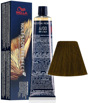 Стійка фарба для волосся Wella Koleston Perfect Me + Pure Naturals 6 - 00 Dark Natural Blonde 60 мл (8005610647807)