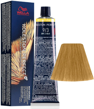 Стійка фарба для волосся Wella Koleston Perfect Me + Rich Naturals 9 - 3 Very Light Blonde Gold 60 мл (8005610650630)