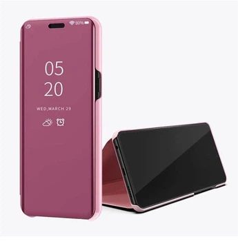 Чехол-книжка Mirror для Xiaomi Redmi Note 13 Зеркальная Розовый