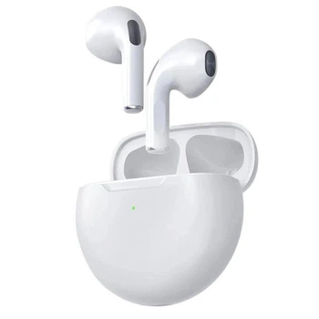 Беспроводные bluetooth стерео наушники с микрофоном в кейсе Vkstar Tws 6 pro, white