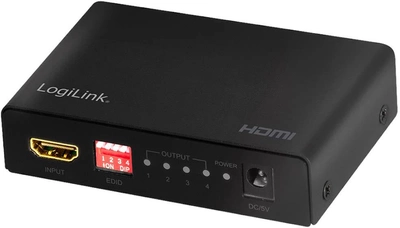 Przełącznik wideo LogiLink HD0038 HDMI 4K/60Hz HDCP 2.2 (4052792062366)