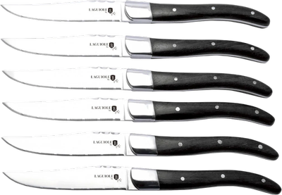 Набір ножів Berlinger Haus з чорною дерев'яною ручкою 6 шт (5999108419591)