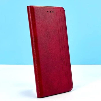Шкіряний чохол-книжка Mustang для Samsung Galaxy A24 4G (Червоний)