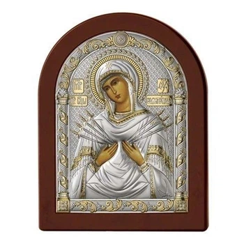 Срібна ікона Семистрільна (12 x 16 см) Valenti 84122 3L ORO