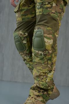 Мужские тактические брюки с наколенниками в комплекте и вставками FLEX / Крепкие Брюки рип-стоп мультикам 2XL