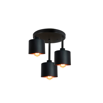 Люстра підвісна Edo Solutions VESPER FRAT 3xE27, IP20, 230V, 11x14 см, Чорна, EDO777196