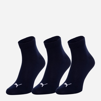 Набір жіночих шкарпеток 3 пари Puma Unisex Quarter Plain 3p 90697822 35-38 Темно-синій (8718824423067)