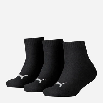 Набір дитячих шкарпеток 3 пари Puma Kids Quarter 3P 90737502 35-38 Чорний (8718824618487)
