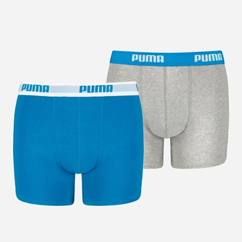 Набір трусів для хлопчиків 2 штуки Puma Boys Basic Boxer 2P 93545402 128 Сірий/Синий (8720245232159)