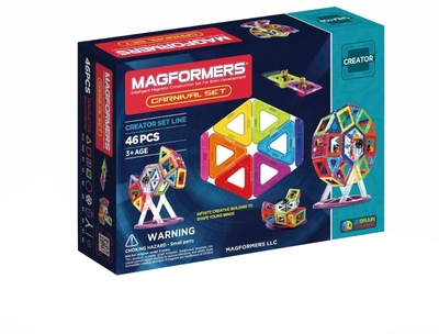 Klocki konstrukcyjne magnetyczne Magformers Carnival 46 elementów (730658630747)
