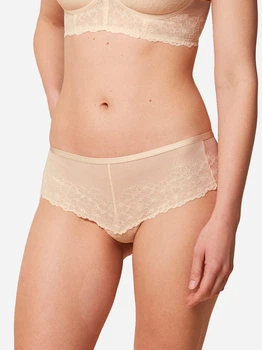 Majtki hipster damskie siateczkowe Triumph 10216462 40 Kremowe (7611358384860)